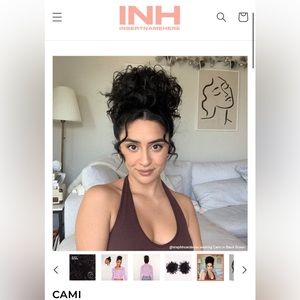 Insert name here curly clip on bun